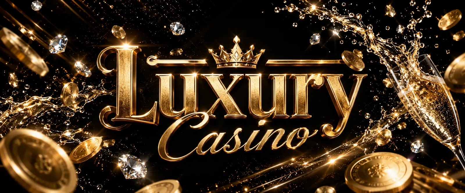 Luxury casino banner artwork